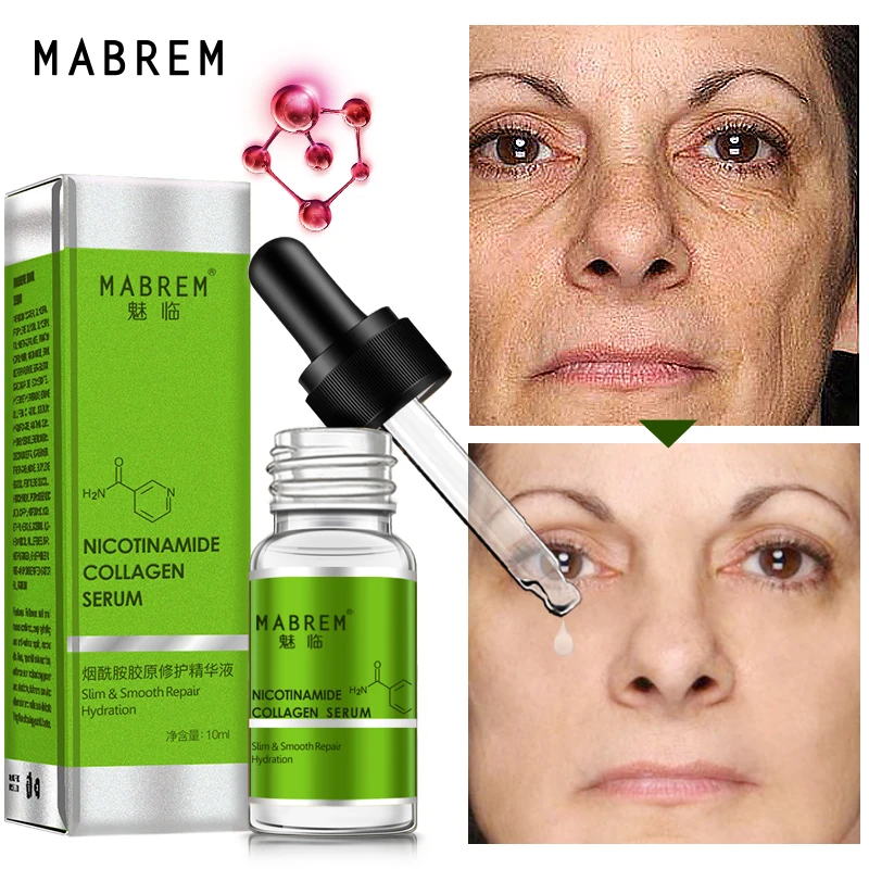 

Nicotinamide Collagen Repair face serum Solution Repair Skin Anti-aging Hyaluronic Acid Whitening Moisturizing Skin Care Essence