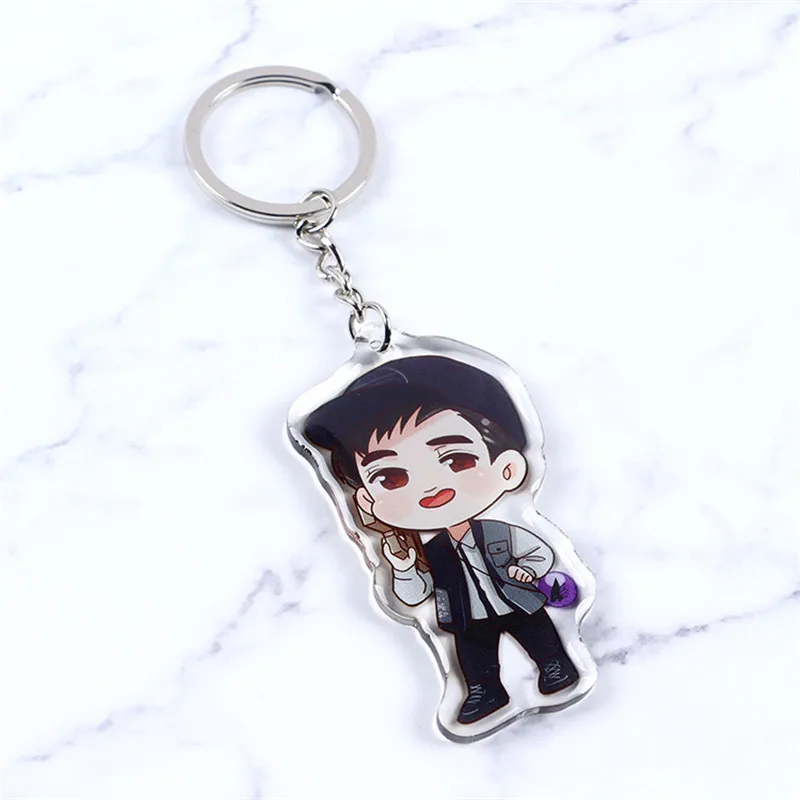 Kpop EXO EXO-K EXO-M сумка для исхода брелок Kai DO SUHO мультфильм Q Stryle брелок для ключей автомобильные ювелирные изделия B098 - Цвет: DO