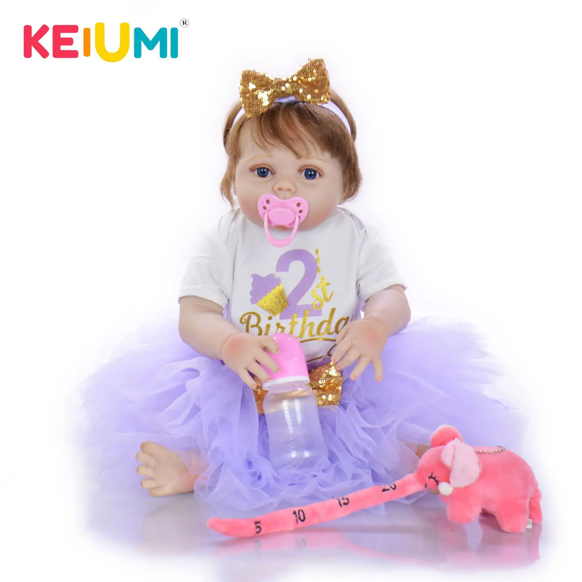 

Keiumi Hot Selling 57cm Reborn Baby Doll Model Infant Reborn Baby