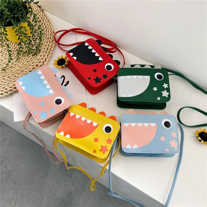 

Children's coin purse tide 2020 new cartoon cute messenger bag personalized dinosaur mini bag wholesale