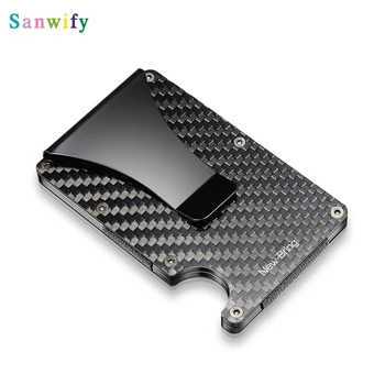 

100% Carbon Fiber Slim Card Holder Wallet Anti-thief