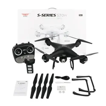 

T70S RC Helicopters WIFI FPV RC Drone With Wide Angle HD Camera High Hold Mode Arm RC Quadcopter Drone with Double GPS