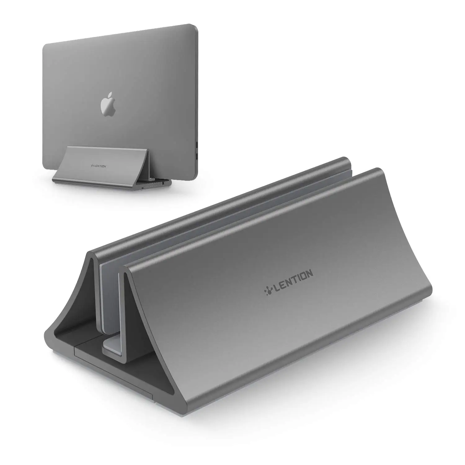Aluminum Space-saving Vertical Desktop Stand For Macbook Air/pro Aluminum Space-saving Vertical Desktop Stand For Macbook Air/pro