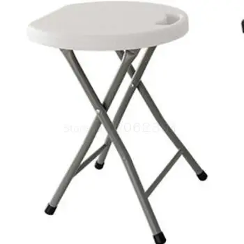 

Folding Stool Folding Chair Outdoor Portable Leisure Stool Fishing Stool Simple Small Round Stool Household Fashion Plas