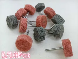 5/10 pièces avec forets rotatifs, meule, feutre, tampon de polissage, machine de polissage en nylon pour meulage, outil rotatif abrasif 
