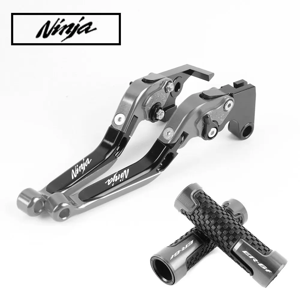Titanium Мотоцикл с ЧПУ регулируемые складные тормозные рычаги сцепления ручка для KAWASAKI NINJA W800 SE 2012- ZXR400 - Цвет: Titanium