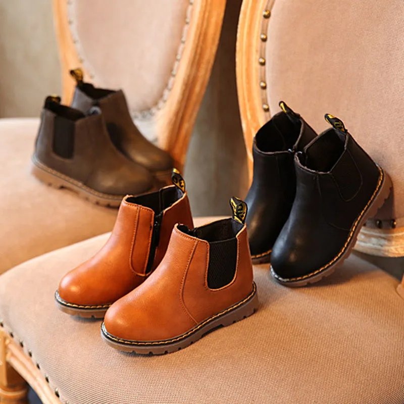 Botas de nieve para niños y niñas, botines antideslizantes impermeables de algodón, a la moda, otoño e invierno, 2020