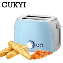 Electric Toaster Grill Sandwich Bread-Baking-Machine Breakfast CUKYI 2-Slices Automatic