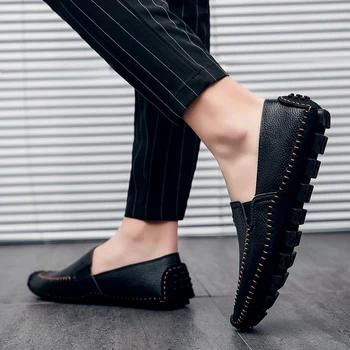 

Breathable Men 2020 Split Leather Casual Mesh Summer Shoes Men Comfortable Men Loafers Fashion Men Leather Shoes Zapatos