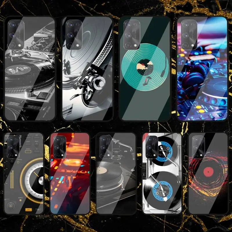 RUICHI dj music Retro чехол для телефона Oppo R9 11 17 PRO F5 7 9 A5 37 57 59 83 стеклянный корпус |