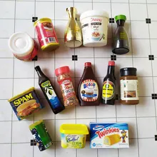 Mini jeu de Simulation de supermarché, maison de poupée réaliste, jouet de Shopping, accessoires de décoration de cuisine, 10 pièces/ensemble