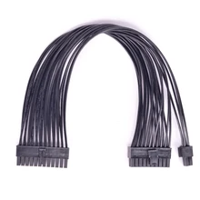 1pc ATX 24Pin to 20+4Pin 20Pin Power Supply Cable PSU Power 24Pin to 24 Pin Male to male Port adapter Converter Cable18AWG