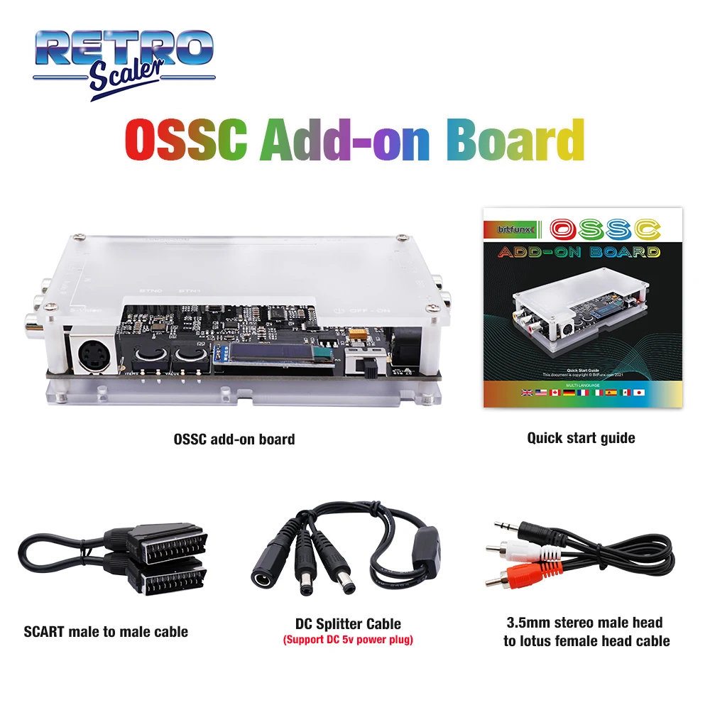 Дополнительная плата RetroScaler OSSC Линейный двойной и сглаживающий режим с