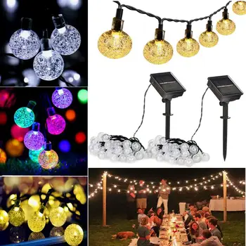 

Crystal Globe Ball Fairy String Light Fairy String Fairy Light Outdoor Festival Garden 10LED Landscape Lamp Xmas Decor Durable