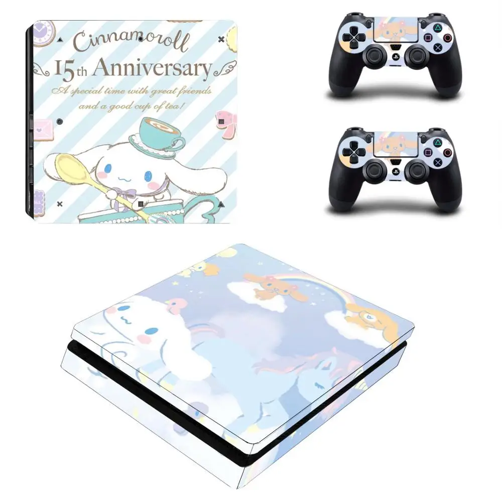 YSP4S-3985 Cinnamoroll лаурель собака PS4 тонкая кожа Наклейка виниловая для консоли Playstation 4 и 2 контроллеров PS4 тонкая кожа Наклейка - Цвет: YSP4S-3985