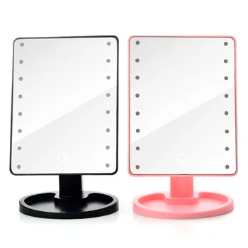 

360 Degrees Rotation Makeup Mirror Adjustable 16/22 Leds Lighted LED Screen Portable Luminous Cosmetic Mirrors NShopping