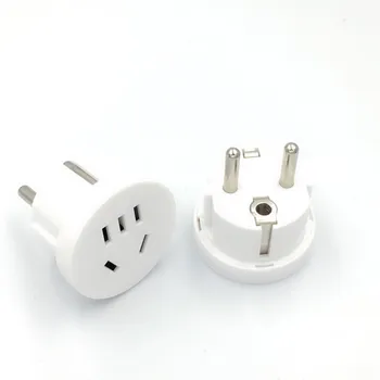 

1pc AU US To EU China Plug Adapter Australian AU To Euro KR Power Adapter Travel Plug Converter Round AC Wall Charger Socket