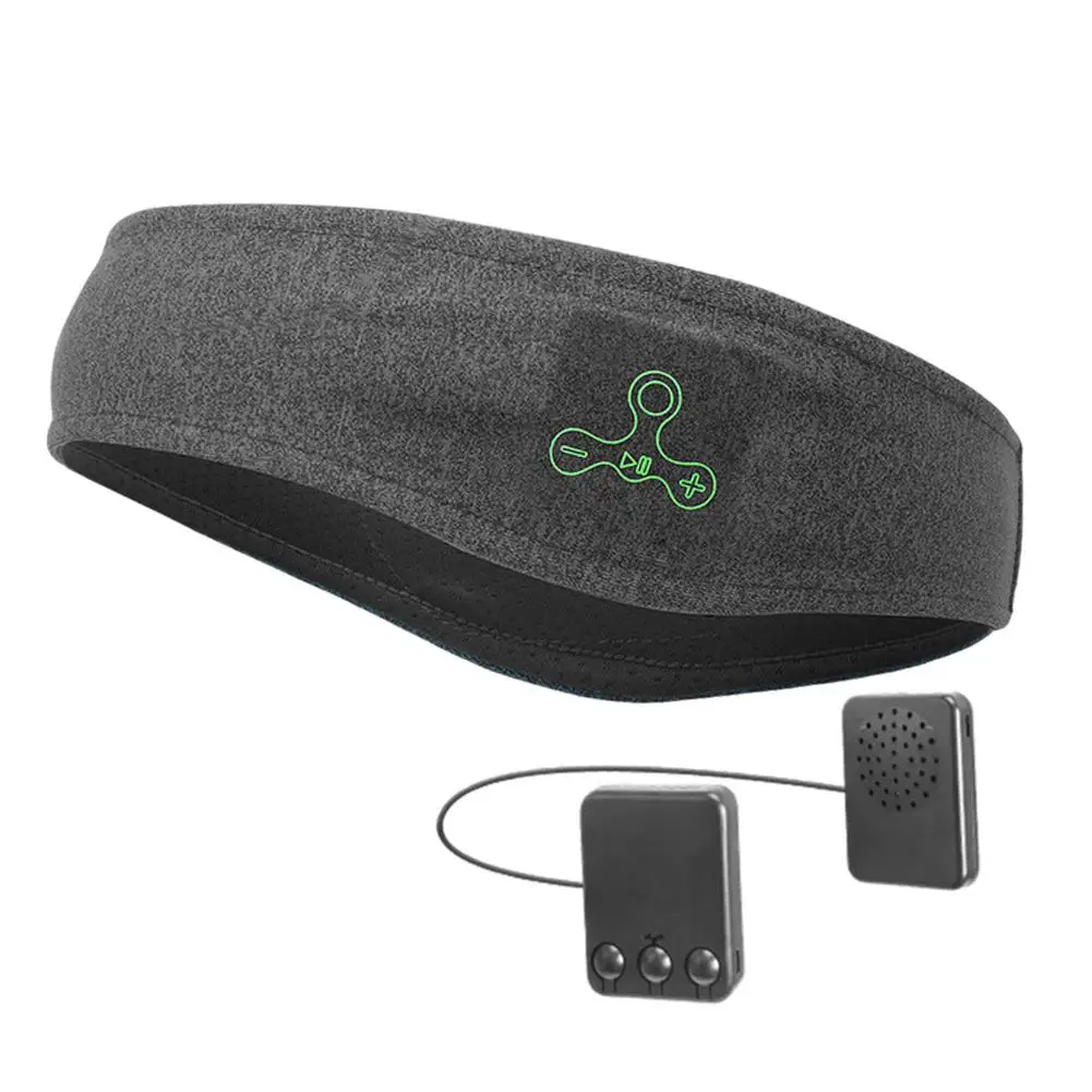 Беспроводные Bluetooth-наушники головной убор для сна и йоги мягкая теплая