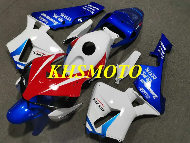 Набор обтекателей мотоцикла для CBR600RR F5 05 06 CBR 600RR 2005 2006 600 RR ABS белый синий