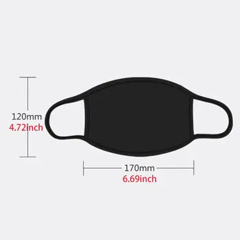 

Unisex Cartoon Anime Cotton Mask Zipper Teeth Print Anti-Dust Earloop Respirator 40JF