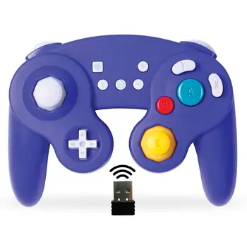 

2.4G wireless gamecube controller switch, rumble, rechargeable, motion control