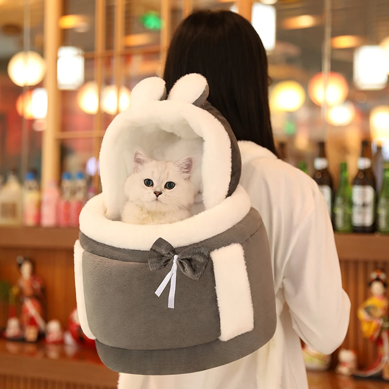 Sac De Transport Chaud Pour Animaux De Compagnie Panier De Transport En Peluche Pour Chat Mignon Petit Chien Sac De Poitrine Panier De Voyage Pour Chiot Aliexpress