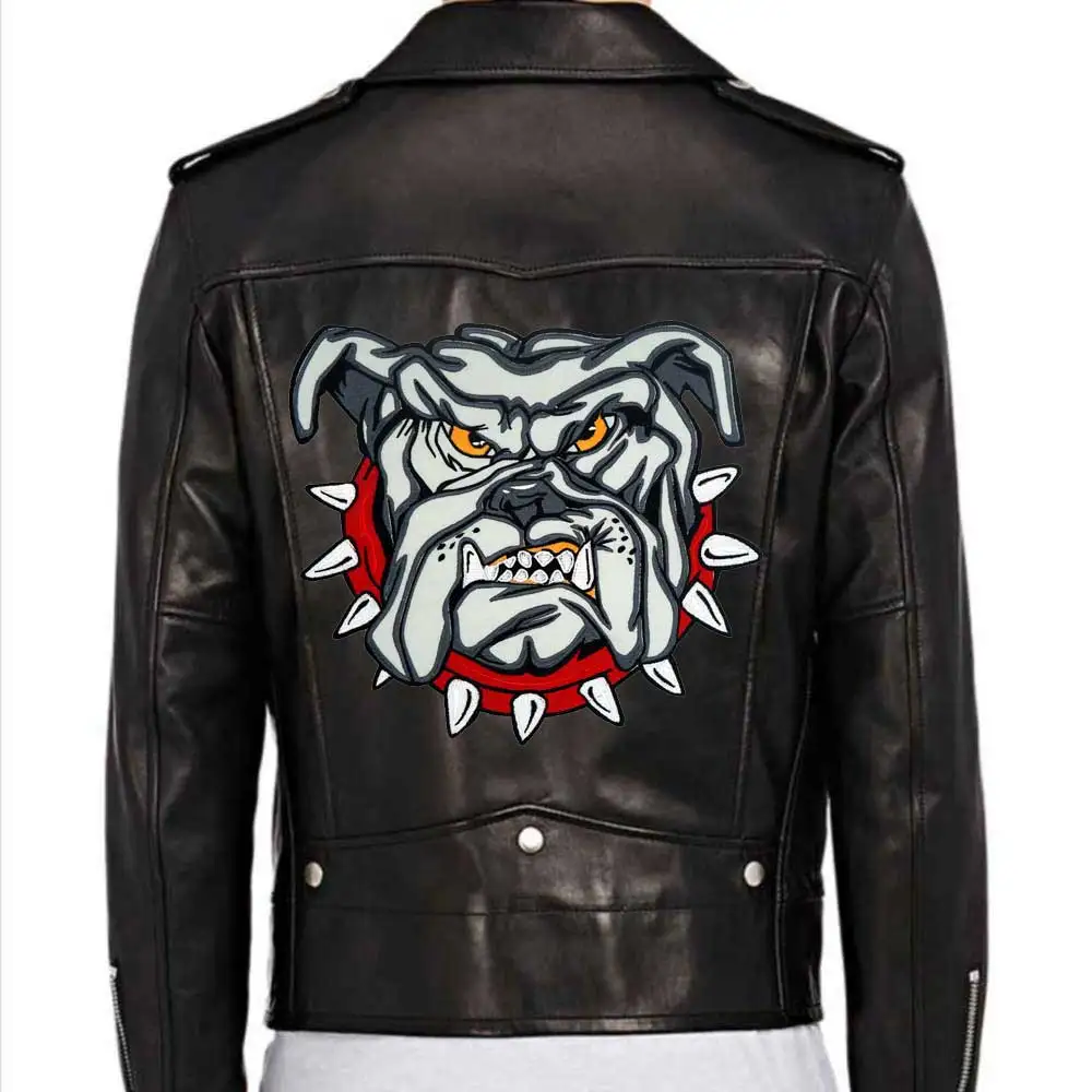 Reclaimed Vintage Leather Biker Jacket With Back Patch