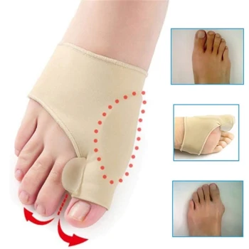 

1Pair Valgus Braces Big Toe Orthopedic Correction Socks Toes Separator Feet Care Pain Protect Relieve Bone Thumb Sleeve