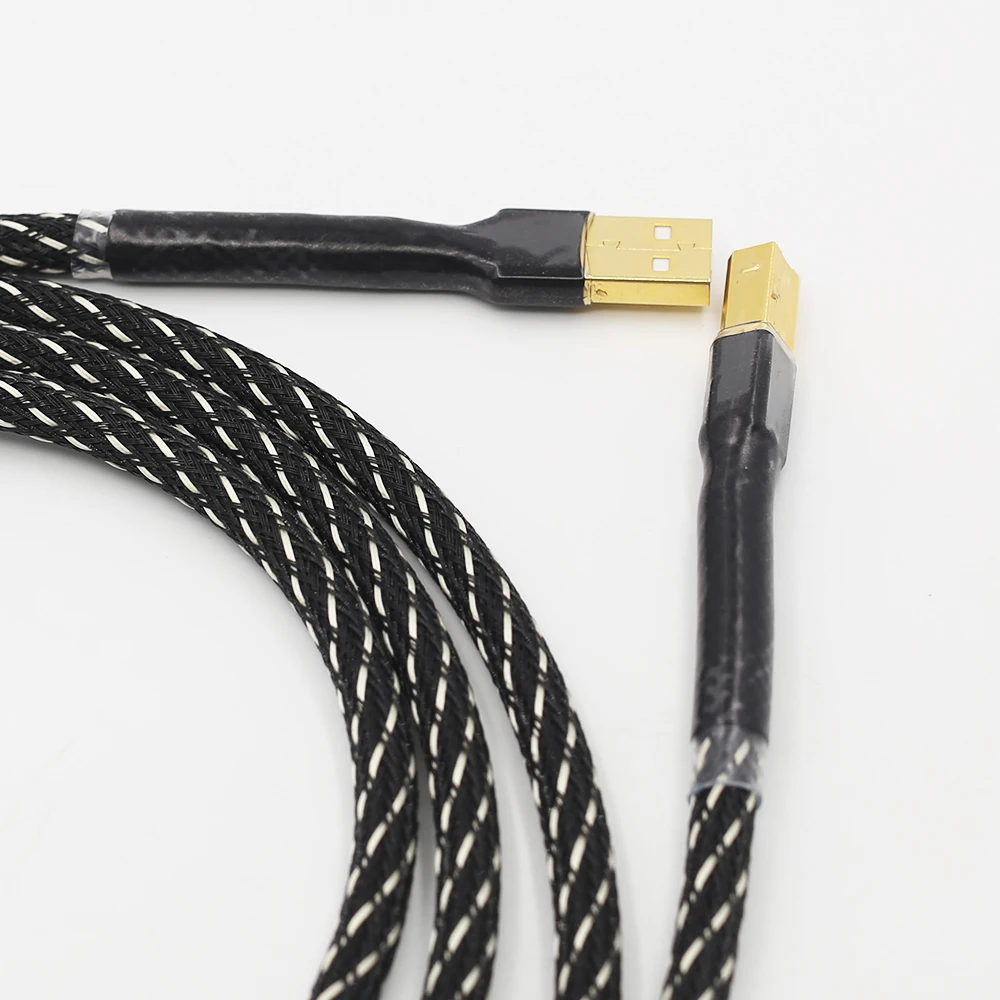 Аудио кабель Hifi USB высокого качества тип А-Тип B Hifi кабель для передачи данных для декодер DAC звуковая карта аудио кабель ЦАП линии передачи данных