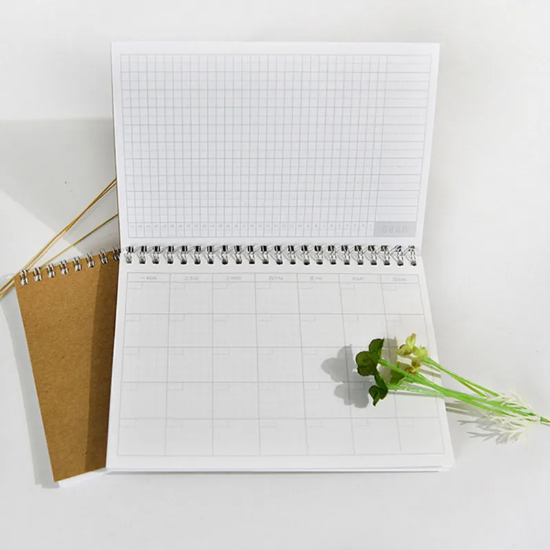 

1 Pcs 48 Inner Sheets Notebooks and Journals Diary Day Month Planner Agenda Journal Stationery School Student Supplies Notebook