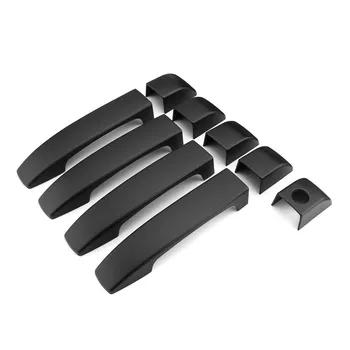

9pcs Matte Black Door Handle Covers Trim For Land Rover Range Rover L322 2002 2003 2004 2005 2006 2007 2008 2009 2010 2011 2012