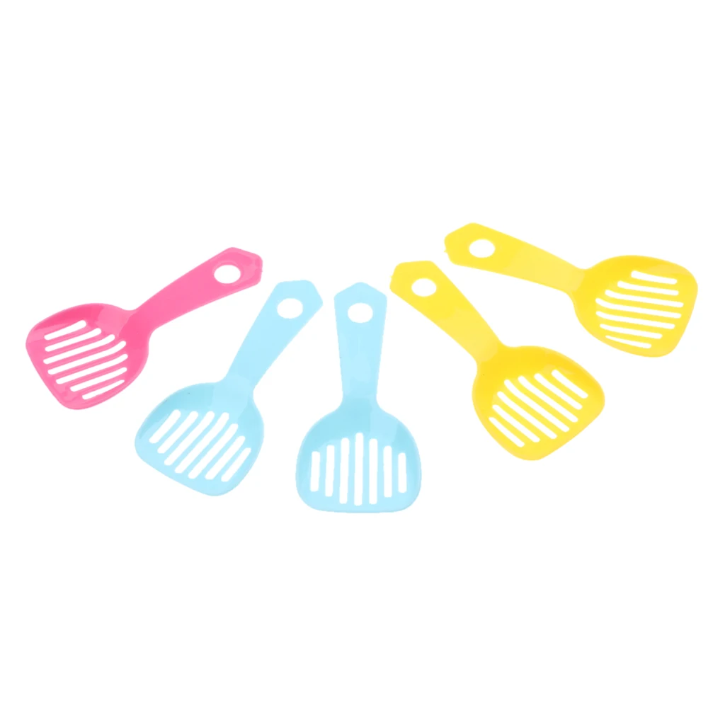 5x Hamster Gerbille Poop Scooper Poo Shovel Bath Sand Clean Shovel 10x4.5cm Easy to Clean