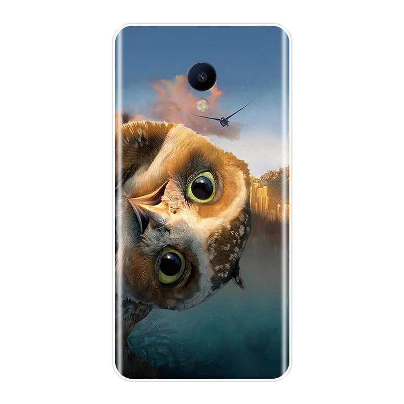 Phone Case For Meizu M6 M6S M5C M5 M5S M3S M3 M2 Soft Silicone TPU Cute Animals Painted Back Cover For Meizu M6 M5 M3 M2 Note