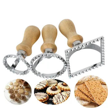 

Snack Pastry Dumplings Cake Mould Ravioli Stamp Set Cutting Cake Kitchen Pasta Mould Tools