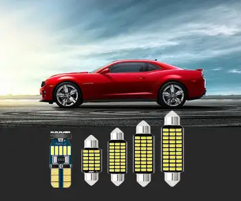 

6 sets super bright car interior lights white LED T10&36mm For Chevrolet Tornado Trax Tracker Traverse Zafira Venture Vectra