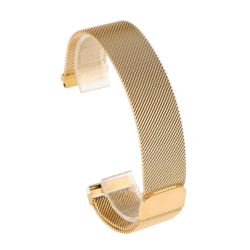 

Wrist Support Band Strap Milanese Style Stainless Steel Net Wristband Wristwatch Bands Replacement Accessories With Spring Bars