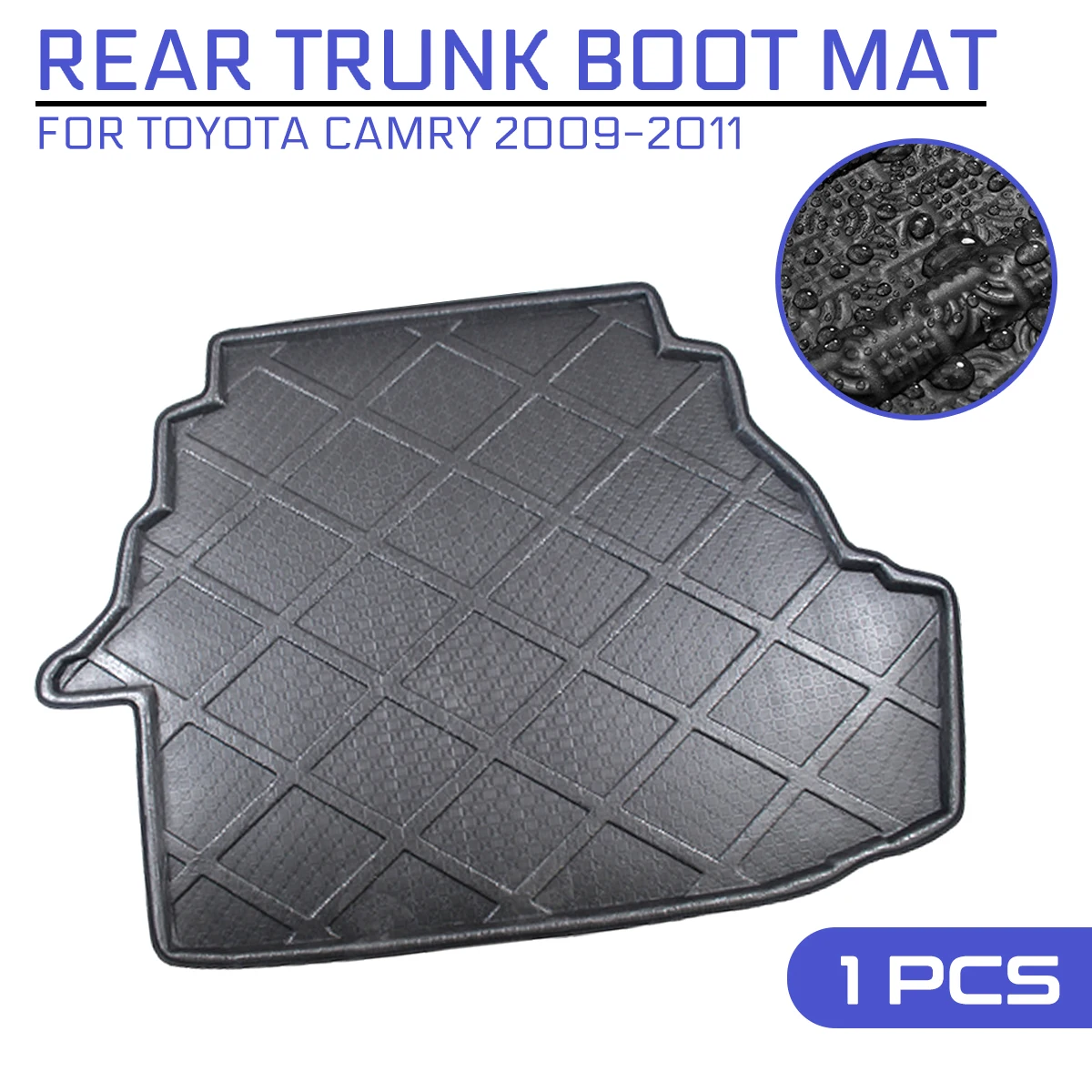 For Toyota Camry 2009 2010 2011 Car Floor Mat Carpet Rear Trunk Anti