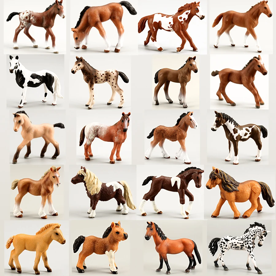 

Classics Collectible Horse Figures Toys Simulation Assorted Colors Horse model figurine PVC toy Educational Playset for Kids