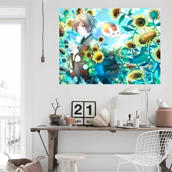 

[Self-Adhesive] 3D Natsume 545 Japan Anime Wall Stickers Mural Decal Wall Murals AJ WALLPAPER Belly