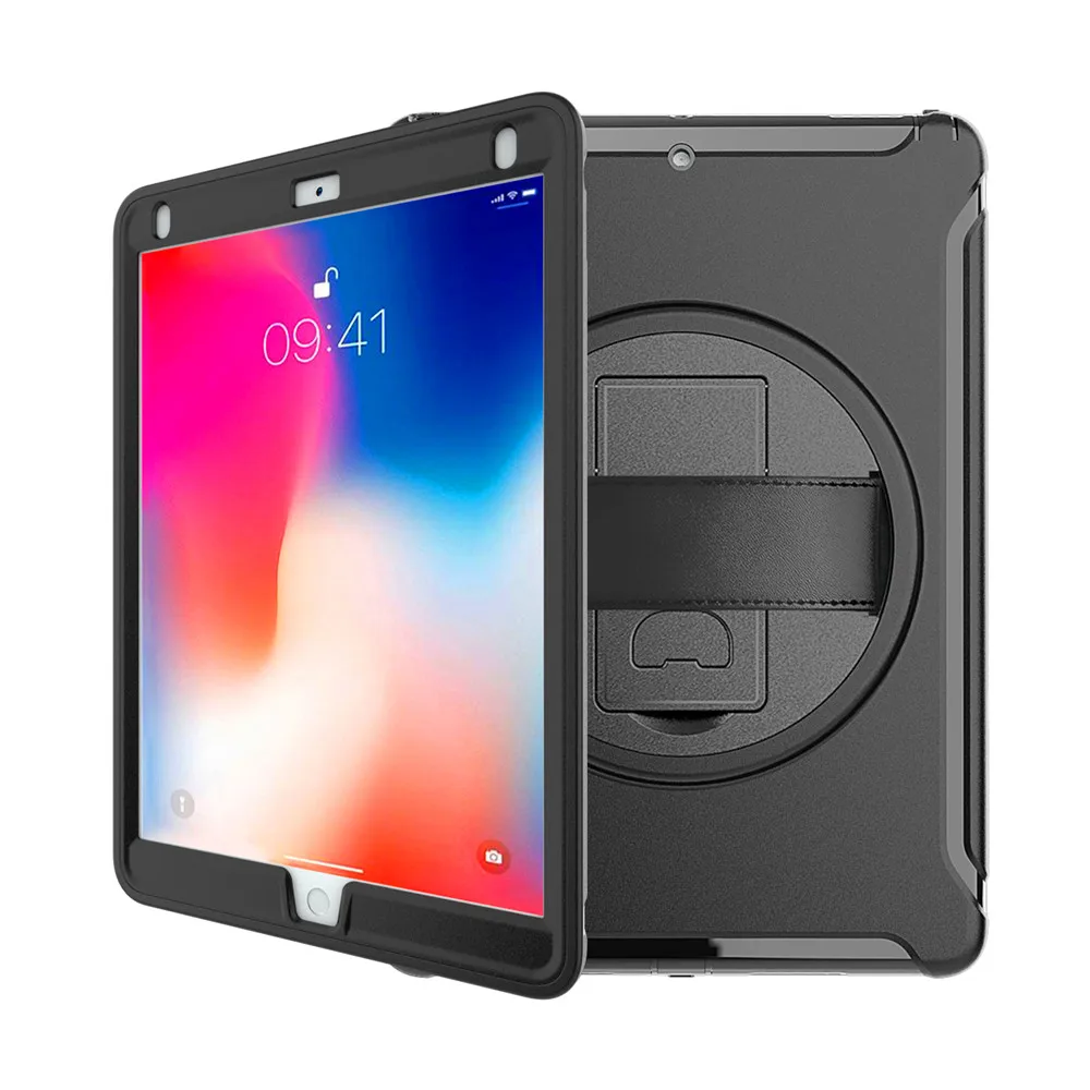 Для iPad Pro 10,5 дюймов планшет чехол 3-в-1 прикрепляющийся к противоударный PC+ TPU Защитный чехол для планшета с кронштейн корректируемая контактная манжета
