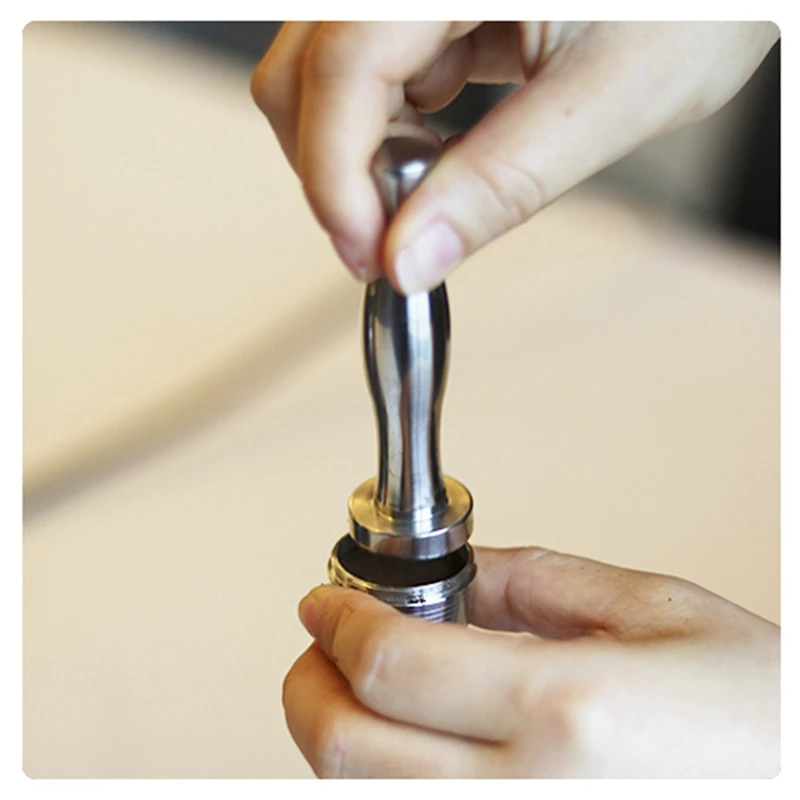 

Refillable Capsules Coffee Tamper Pressure Hammer Powder Stainless Steel Coffee Tamper