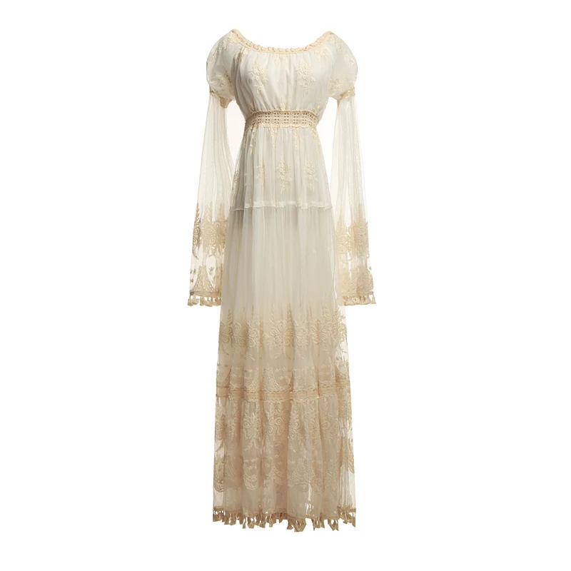YOSIMI 2019 Summer Lace Long Women Dress Evening