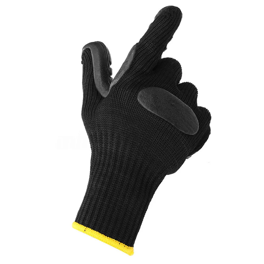 1Pair Mechanical Protective Safety Gloves Drilling Garden Miner Shockproof Reducing Outdoor Cut Resistant Oil Anti Vibration