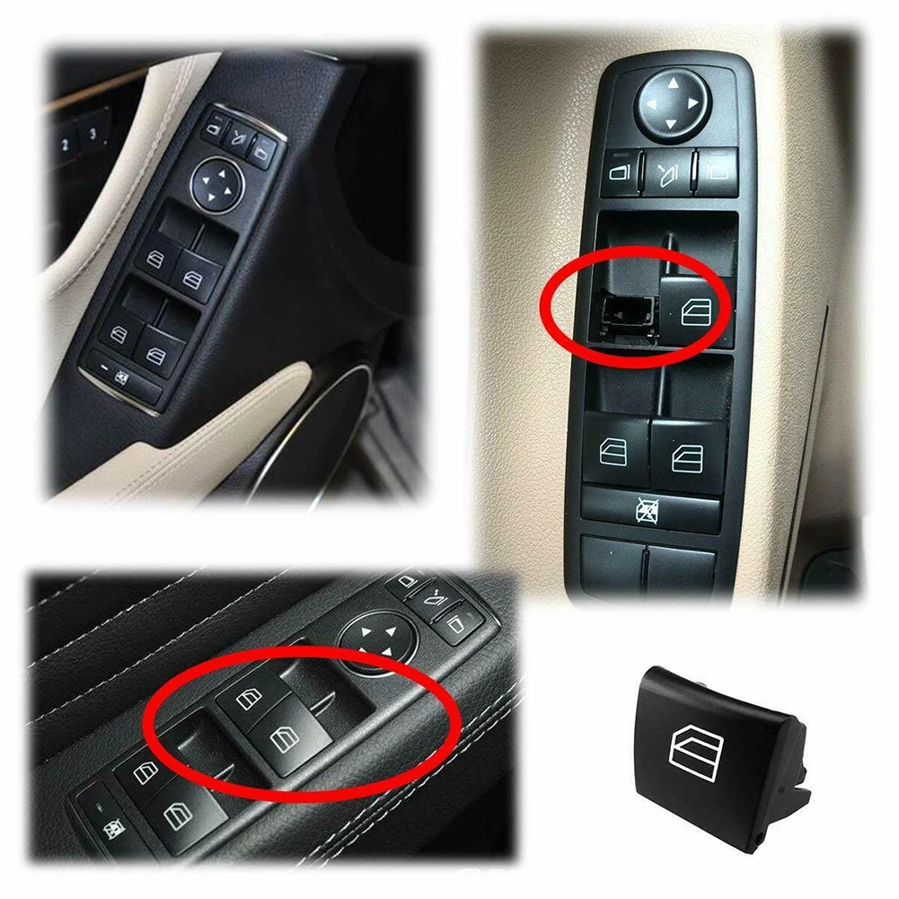 2 шт. Кнопка Подъема Окна ABS черный переключатель управления Замена Электрический регулятор авто аксессуары для Benz W169 W245