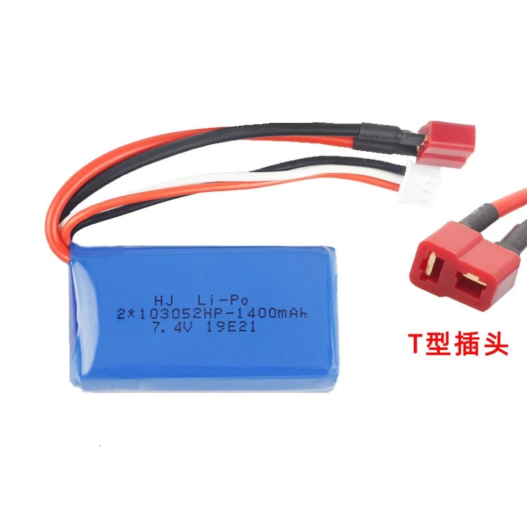 7,4 V 1400 мА/ч, Батарея+ USB Зарядное устройство для A949 A959-B A969-B A979-B K929-B дистанционного Управление автомобиля LiPo Батарея для Wltoys автомобиля Запчасти