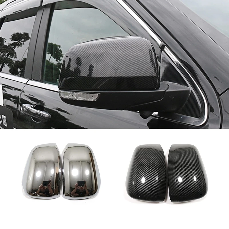

For Jeep Grand Cherokee 2014 15 16 17 18 19 Door Side Rearview Mirror Trim Cover Styling ABS Chrome/Carbon Fiber Accessories
