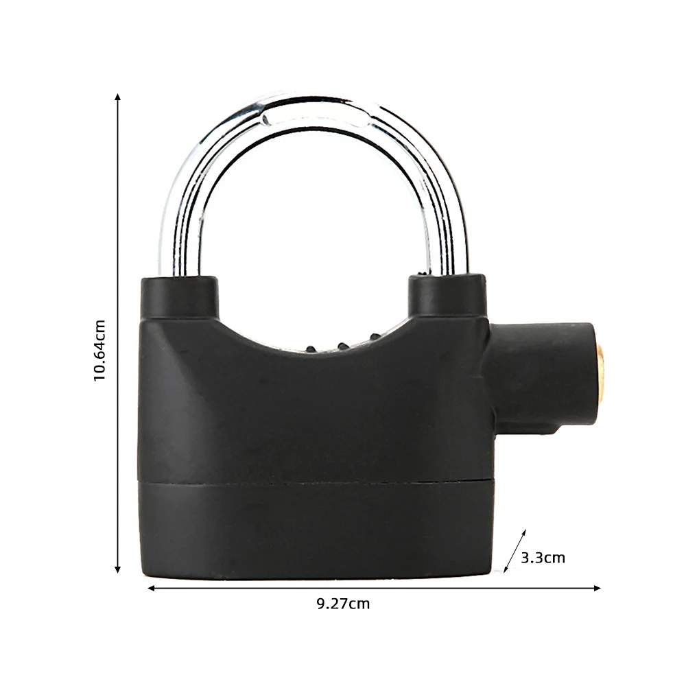 Waterproof Smart 110dB Siren Alarm Padlock Alarm Lock For Motorcycle Bike Bicycle Doors Windows Security door handle alarm