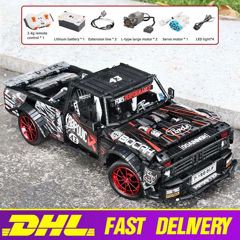 RC control Ford F 150 Hoonitruck совместимый с MOC 34316 строительные блоки кирпичи игрушки