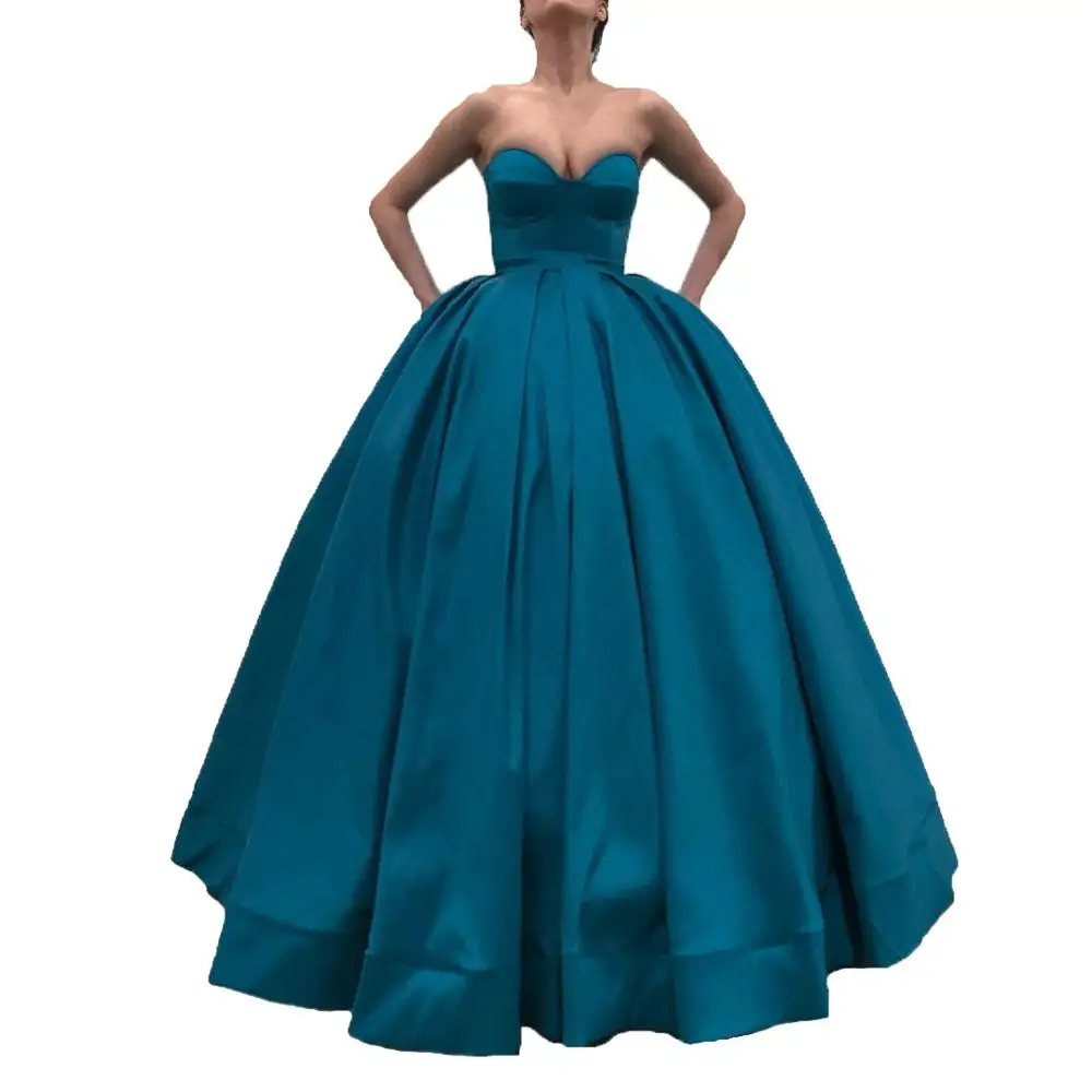 HONGFUYU Милая бальное платья для выпускного вечера длинное платье Vestidos de gala без рукавов атласное платье для вечеринок вечерние платья, платья для торжества с карманом