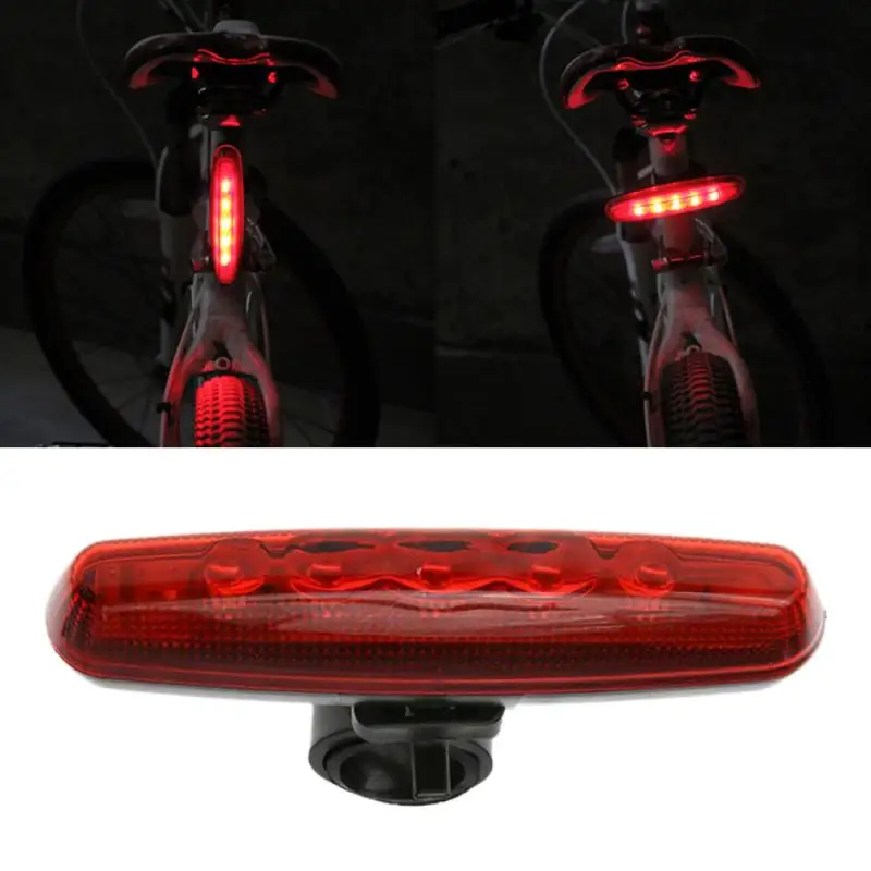 

Mountain Bike Cycling Light Safety Warning Light Bicycle Light Waterproof Rear Tail Light 5 LED USB Rechargeable Rear Seat Light